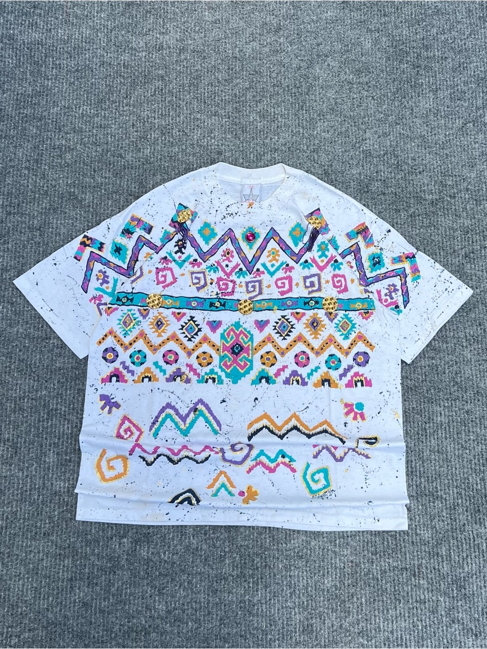 Vintage 90s Aztec Western Tee